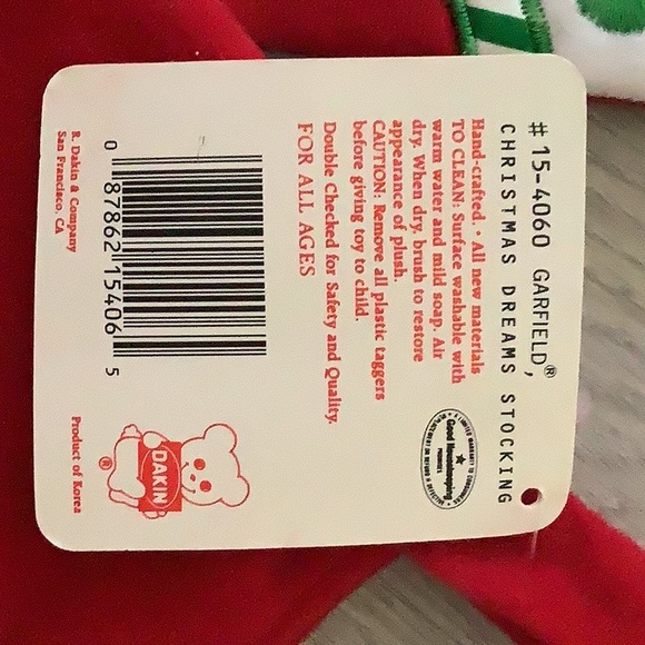 1978 Vintage Dakin Garfield Christmas stockings (set of 3) Christmas Decor - Picture 3 of 4